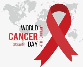 世界地图背景红丝带