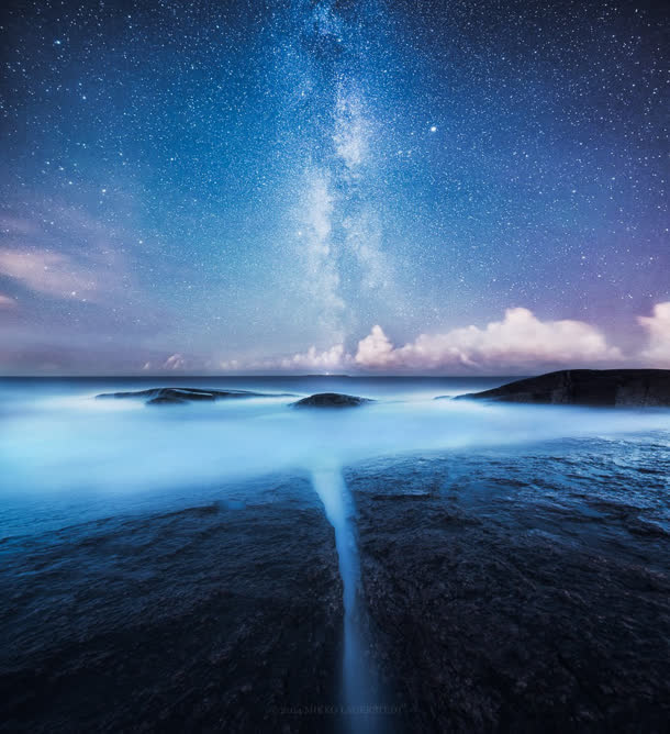 星光海水背景素材