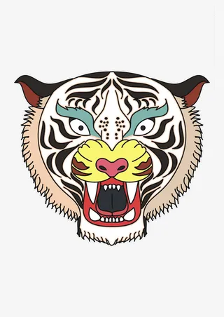 老虎图案免抠