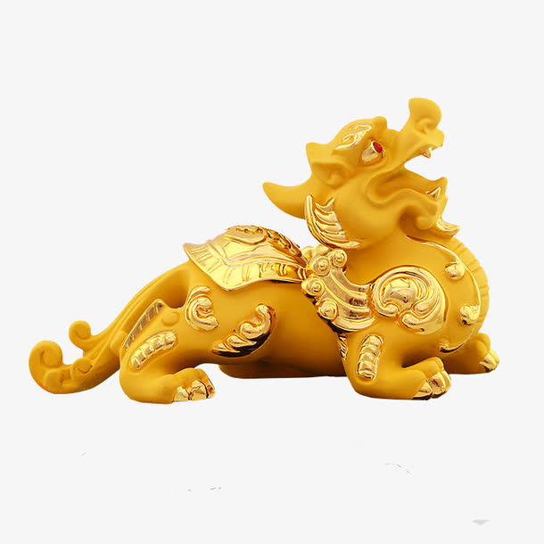 金貔貅摆件免抠