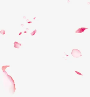 漂浮玫瑰花瓣女神节素材免抠