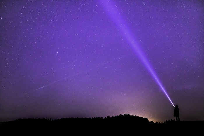 星空星星宇宙太空手电筒科技高清