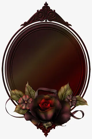 鲜花和镜子png免抠图片免抠