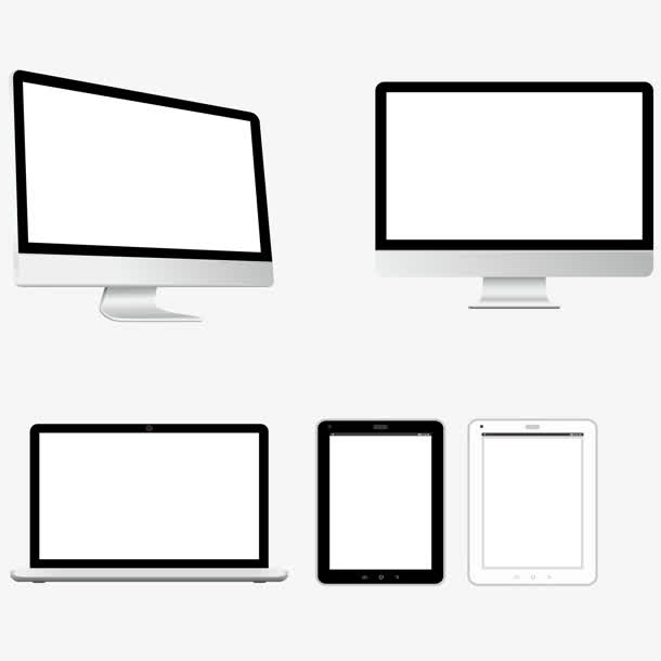 电子设备电脑ipad集合装饰免抠