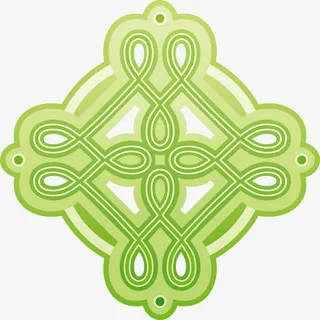 绿色中国结免抠