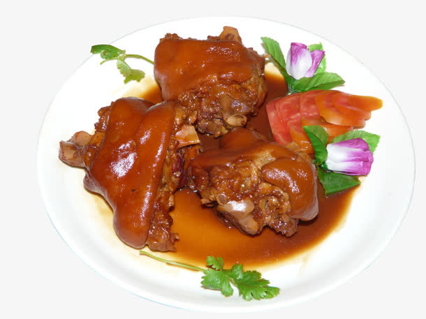 猪蹄食物免抠