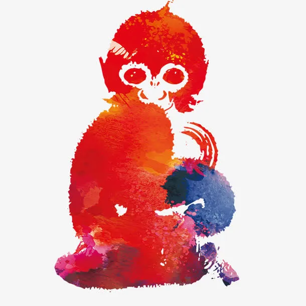 卡通猴免抠