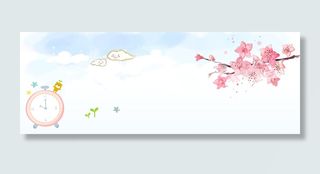 春节浪漫蓝色海报banner背景高清