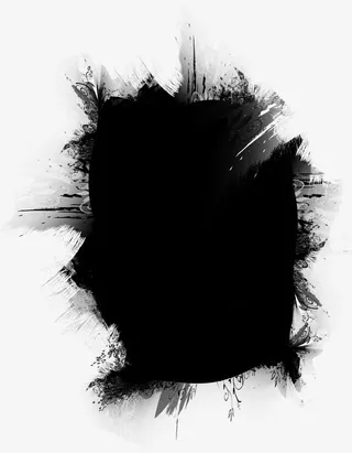 水墨边框免抠