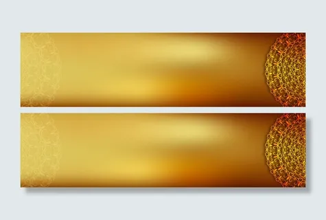 金色半圆花纹背景矢量素材高清