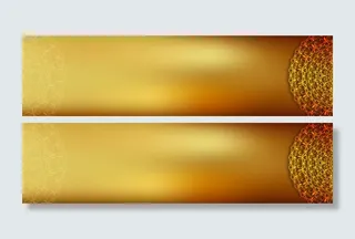 金色半圆花纹背景矢量素材高清