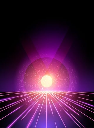 炫酷光效光线紫色商务科技海报背景图高清商务科技背景