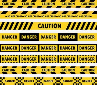 注意警告警戒线免抠