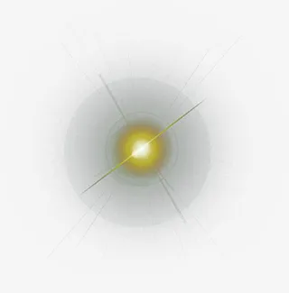 新年喜庆黄色光效免抠