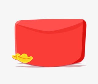 简单立体大红包免抠