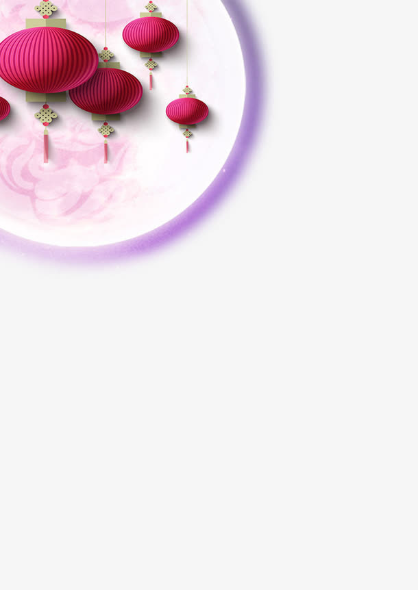 月亮和灯笼免抠