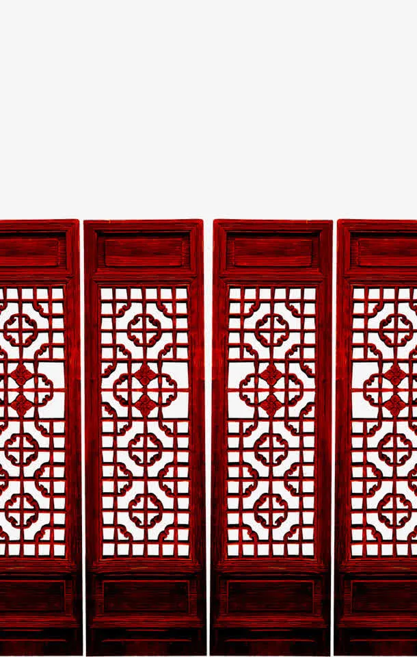 红色古门免抠