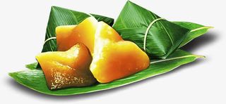 绿色天然粽子食物免抠