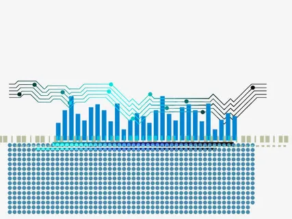 数码科技ppt背景装饰矢量图