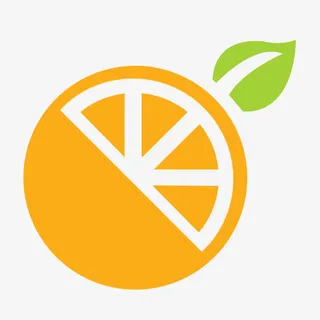 创意橘子logo免抠