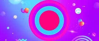 618年中大促几何蓝色背景高清