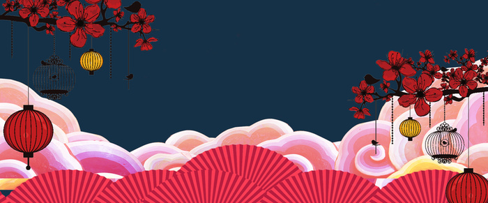 新春中国风背景高清