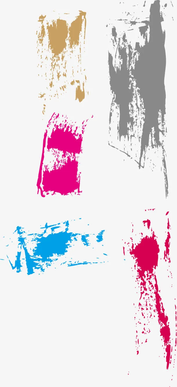 画画多彩油画笔刷免抠