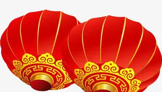 新春春节节庆装饰-红灯笼 喜庆免抠