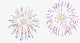 多色好看烟花免抠