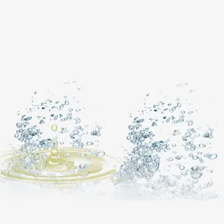 浪漫水珠与漩涡免抠
