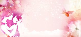 母情节卡通场景剪影高清