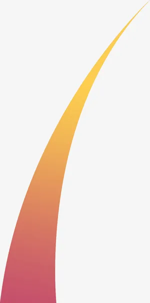 渐变黄色长条装饰免抠