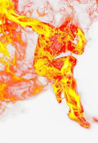 跳舞的火人免抠