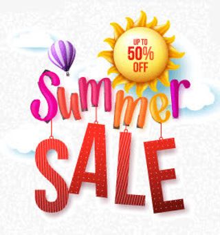 summer  夏日 阳光 热免抠