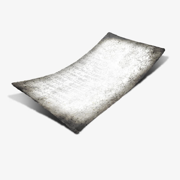 上翘的纸张免抠