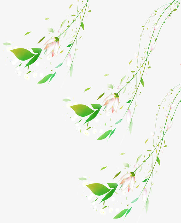 风中的柳叶免抠