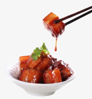 红烧肉油腻创意餐厅免抠