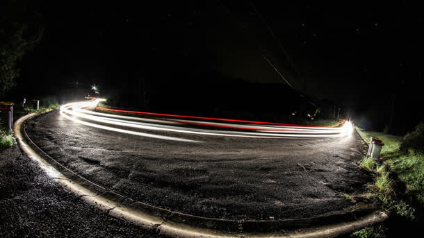 夜景道路矢量背景图片