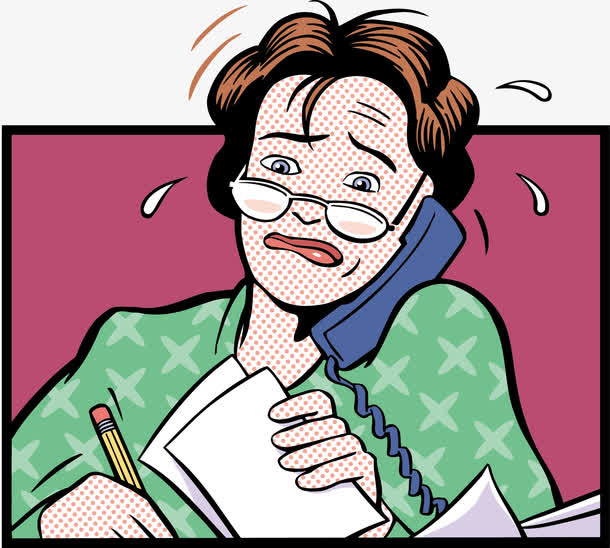 忙碌的女人矢量免抠