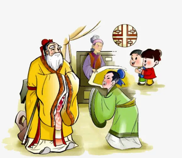 国学卡通免抠