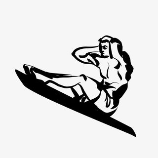 双手抱头仰卧起坐简笔画免抠