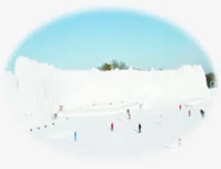 暖冬户外美景雕塑冰雕免抠