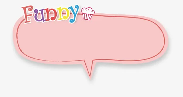 可爱粉色矢量文本框免抠