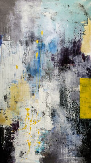 色彩涂鸦笔刷H5背景高清