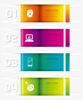 矢量创意分类标签免抠