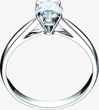 七夕简约钻戒免抠