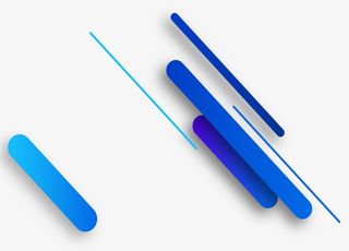 蓝色渐变 科技感装饰免抠