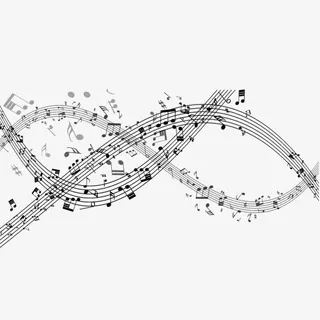 五线谱起伏线免抠 五线谱起伏线免抠