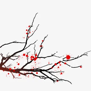 漂亮的海棠树免抠