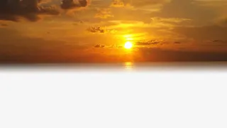 金色天空夕阳免抠